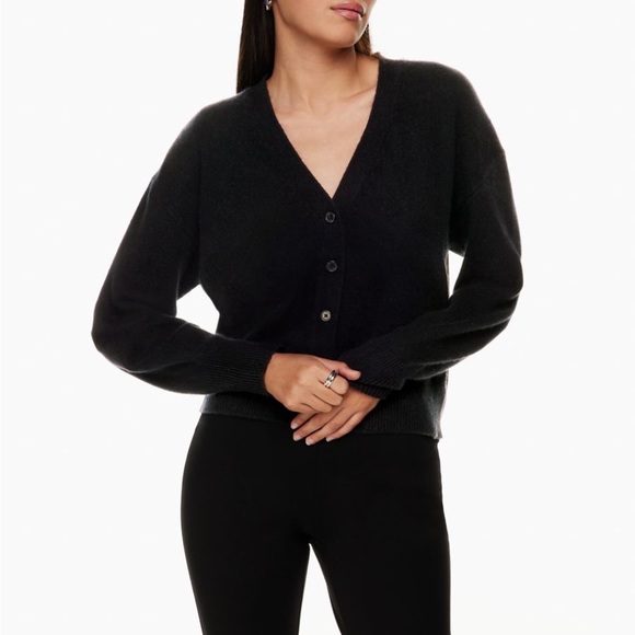 Club Monaco Sweaters - CLUB MONACO 100% Wool Navy Blue Basic Sweater Cardigan Minimalist S-M